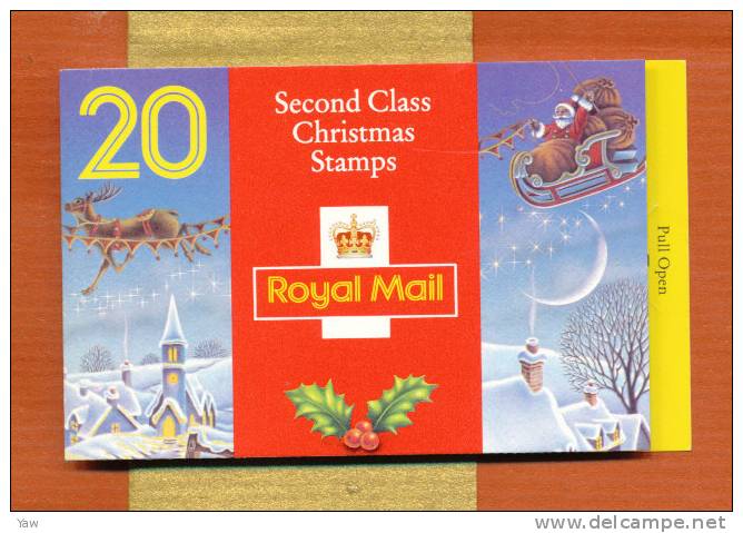 GREAT BRITAIN  1993 "SANTA CLAUS AND REINDEER DESIGN" X 20. BOOKLET.  MNH** - Booklets