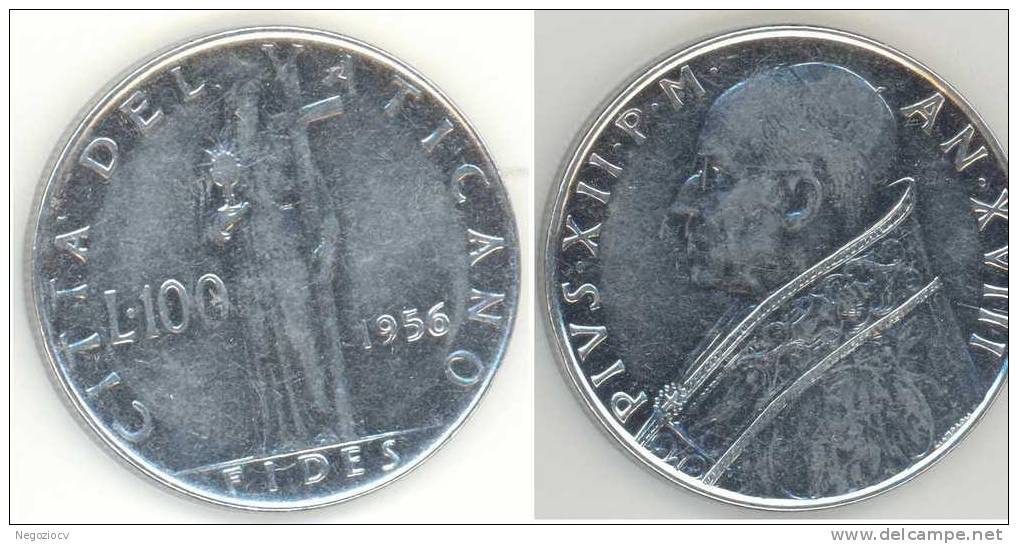VATICANO 100 Lire 1956 - (B) - Vatican