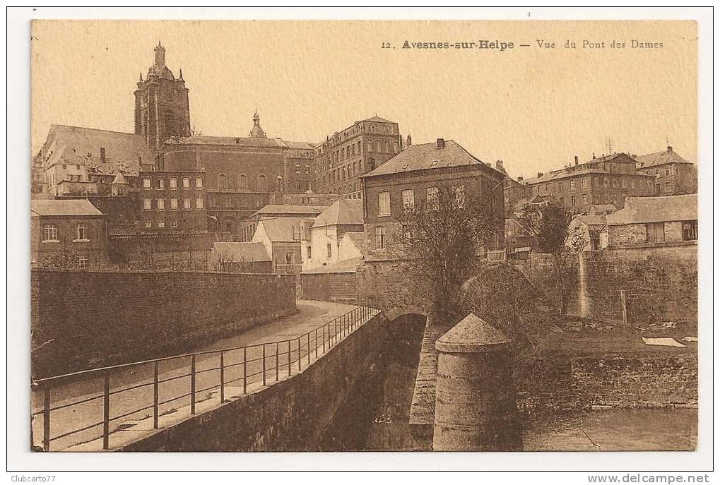 Avesnes-sur-Helpe (59) : Vue Du Pont Aux Dames En 1935. - Avesnes Sur Helpe