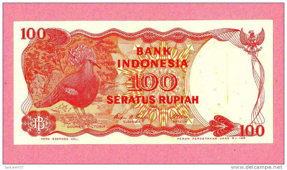 Billet De Banque Nota Banknote Bill 100 SERATUS RUPIAH INDONESIE INDONESIA 1984 - Indonesia