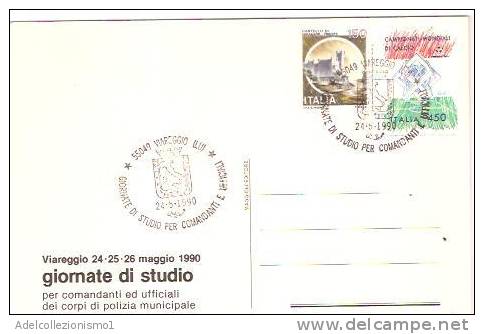 33782)cartolina Viareggio - Giornate Di Studio Con 150£+450£  + Annullo - Viareggio