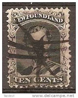 NEWFOUNDLAND - 1865 10c Prince Albert. Scott 27. Used - 1865-1902