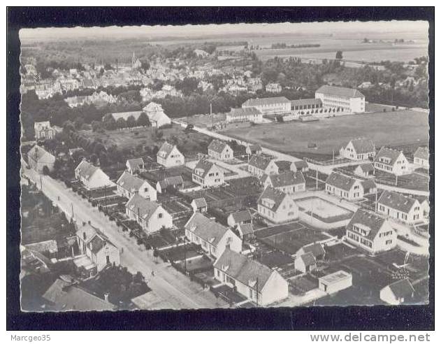 En Avion Au-dessus De...crépy En Valois Vue D'ensemble édit.lapie N° 14 Stade Belle Cpsm - Crepy En Valois