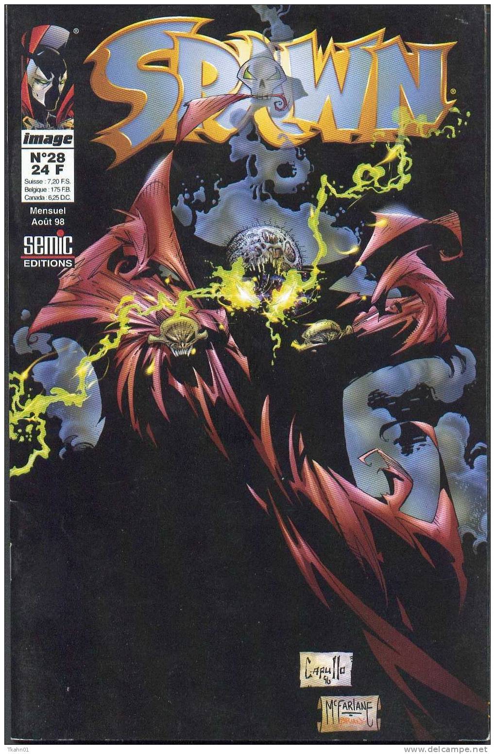 SPAWN  N° 28  IMAGE SEMIC EDITIONS  DE 1998 TTBE - Spawn