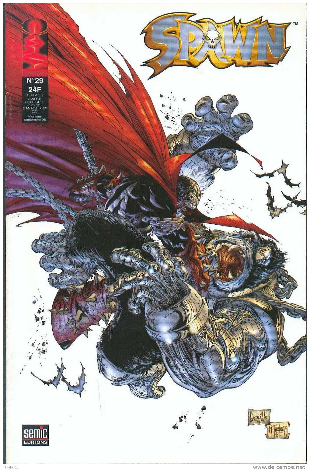 SPAWN  N° 29  IMAGE SEMIC EDITIONS  DE 1998 TTBE - Spawn