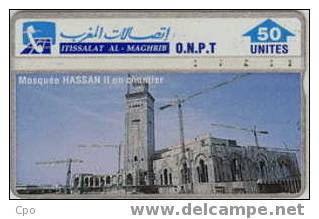 # MOROCCO 3 Mosquee HASSAN II En Chantier 50 Landis&gyr   Tres Bon Etat - Marokko