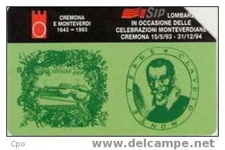 # ITALY 263 Celebrazioni Monteverdiane - Cremona  (30.06.95) 5000   Tres Bon Etat - Other & Unclassified