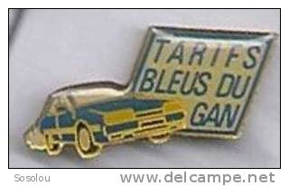 Tarifs Bleus Du Gan, La Voiture, Le Logo - Administration