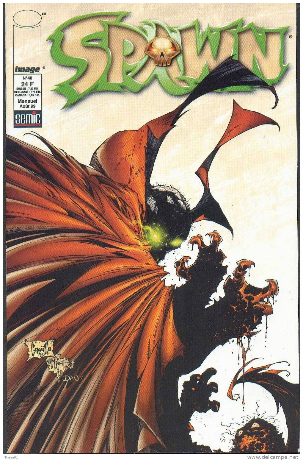 SPAWN  N° 40  IMAGE SEMIC EDITIONS  DE 1999 TTBE - Spawn