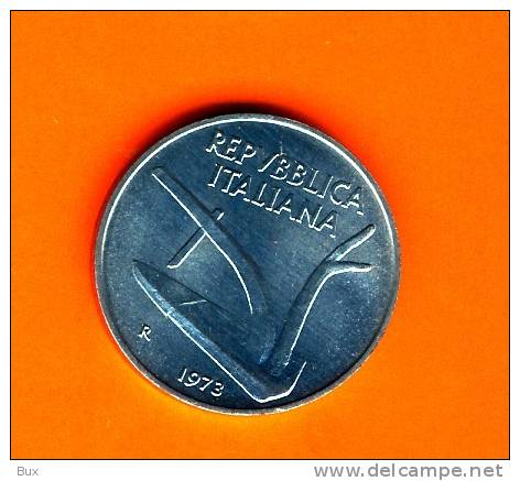 1973  LIRE 10 DA ROTOLINO REPUBBLICA ITALIANA   FDC  Arch Busta - 10 Lire