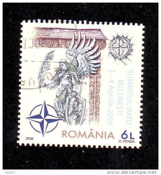 Romania 2008 NATO SUMMIT,CTO,VFU. - Used Stamps
