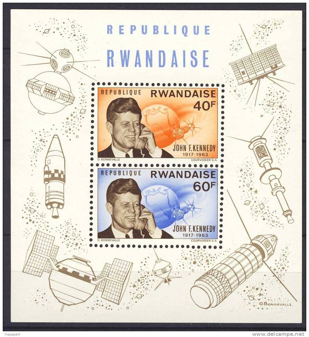 #Ruanda 1965. Michel Bl.5A. MNH(**) - Kennedy (John F.)