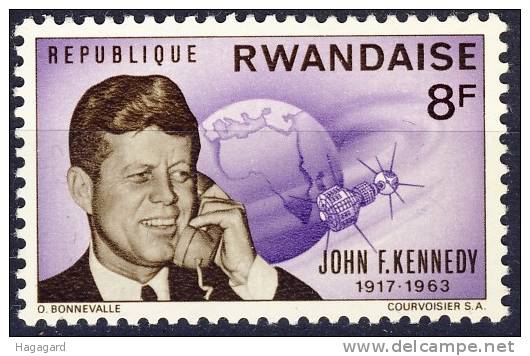 ##Ruanda 1965. Michel 133A. MNH(**) - Kennedy (John F.)