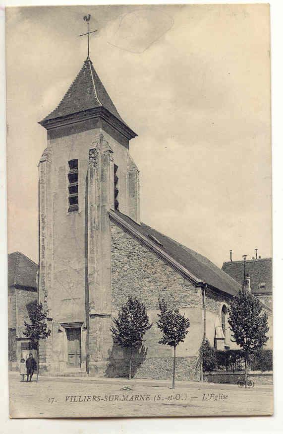 94. CPA Villiers Sur Marne. L´église - Villiers Sur Marne