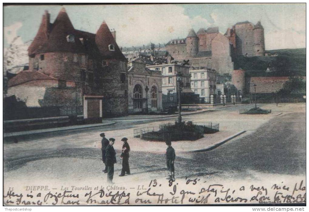 CPA FRANCE 76  DIEPPE No.15 LES TOURELLES ET LE CHATEAU LL LOUIS LEVY - Dieppe