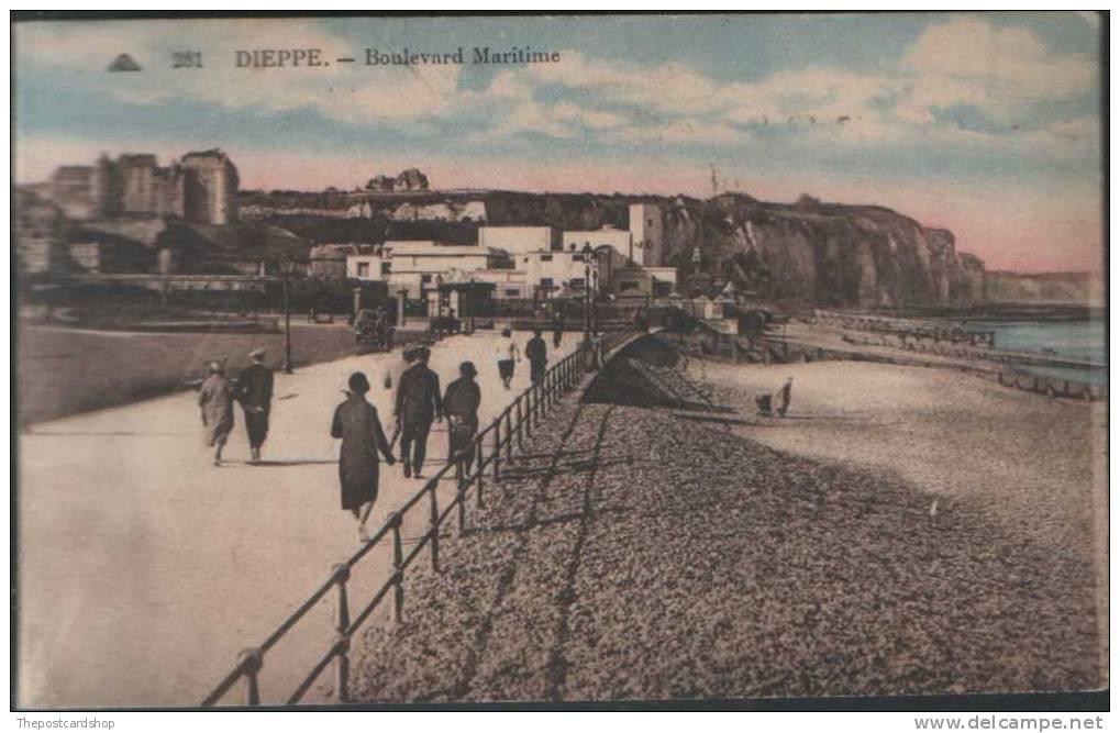 CPA FRANCE 76  DIEPPE No.281 BOULEVARD MARITIME  EN COULEUR - Dieppe