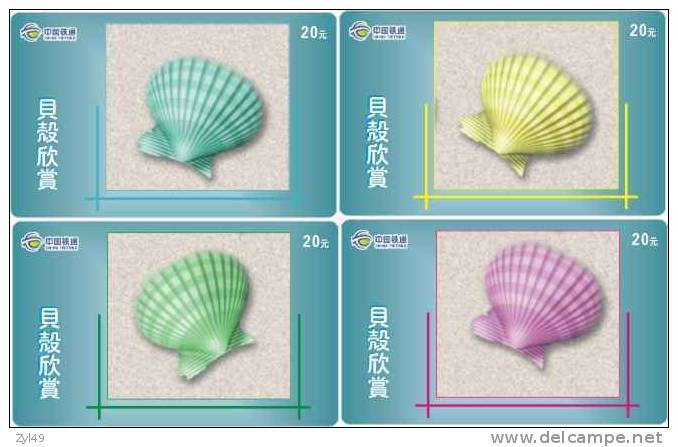 S05061 China Shell 4pcs - Poissons