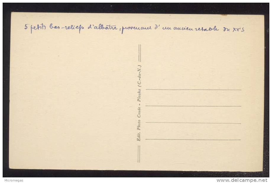 Plouha, Kermaria-en-Isquit. Rétable De La Chapelle (XV° Siècle) - Plouha