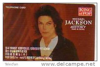 COREE DU SUD PRIVEE AUTHENTIC CARD OF KING OF POP MICHAEL JACKSON TOUR IN SEOUL NSB MINT IN BLISTER VERY RARE 200 EX - Musique