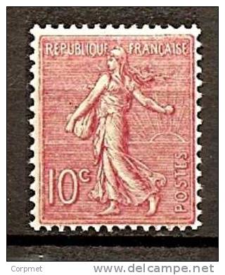 FRANCE - 1903/24 - Type Semeuse Lignée De Roty - Yvert # 129 - MINT (LH) - 1903-60 Säerin, Untergrund Schraffiert