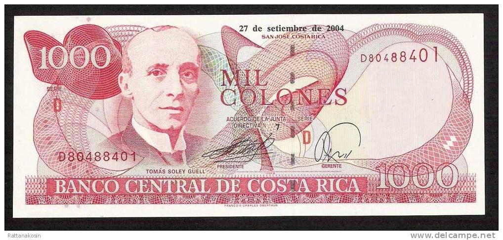 COSTA RICA      P264e   1000  COLONES   2004     UNC. - Costa Rica