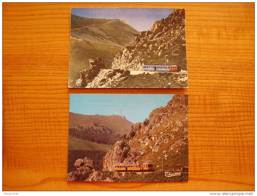 1961 & 1986 . Le Funiculaire . 2 Cartes . La Brèche . La Thune . Pays Basque  . Pyrénées - Funicular Railway