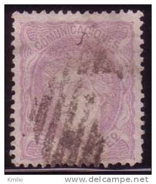 Edifil 106 1870 25 Milésimas Lila En Usado Catálogo 10 Eur - Used Stamps