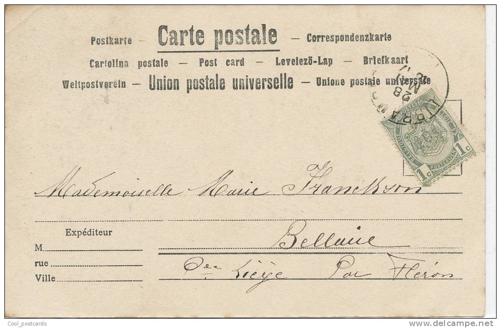 BELGIUM  Libramont Chaumieres Ardennaises, EX Rare PC Mailed In 190?? - Libramont-Chevigny