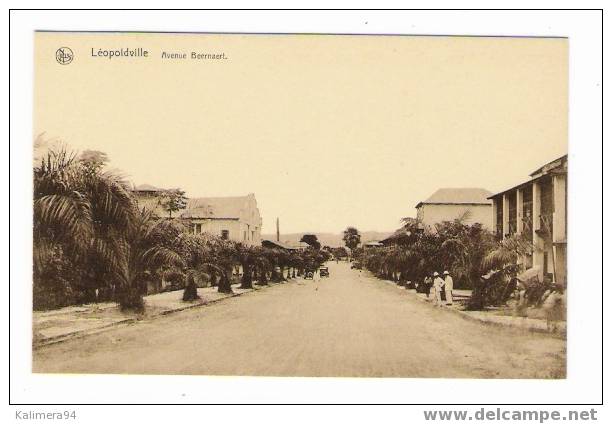 CONGO  BELGE  /   LEOPOLDVILLE  /   AVENUE  BEERNAERT  /  Ed. Ern. THIL , Bruxelles - Kinshasa - Léopoldville