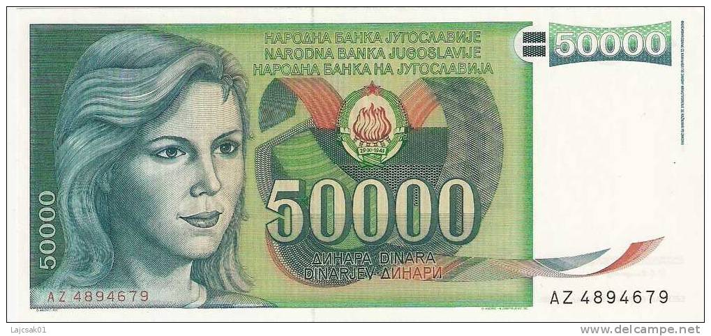 Yugoslavia 50.000 Dinara 1988.UNC - Yougoslavie