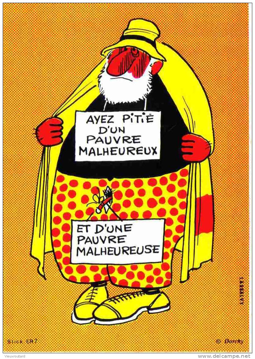 CPSM. AUTO COLLANT. AYEZ PITIE D'UN PAUVRE MALHEUREUX ET D'UNE...PAR LASSALVY - Lassalvy