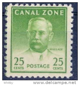 1948 25 Cent Canal Zone John Wallace Issue  #140a - Canal Zone