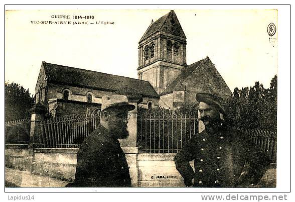 P 124 / CPA     VIC SUR AISNE    (02)     L' EGLISE - Vic Sur Aisne