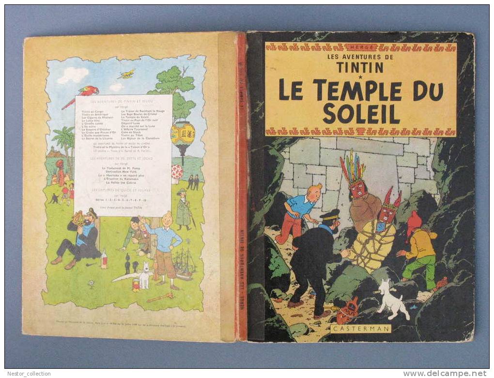 Le Temple Du Soleil Tintin  Hergé  B35 1964 - Hergé