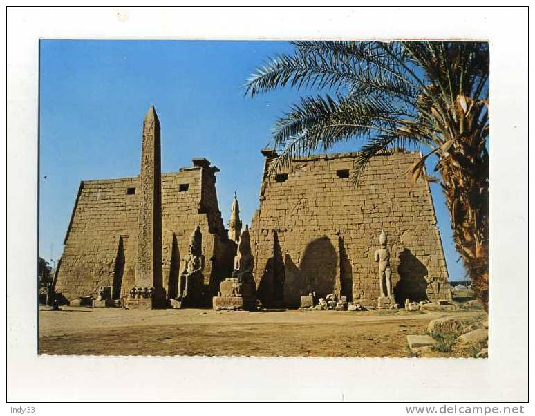 - EGYPTE . TEMPLE DE LOUXOR . LE PYLÔNE ET L´OBELISQUE - Luxor