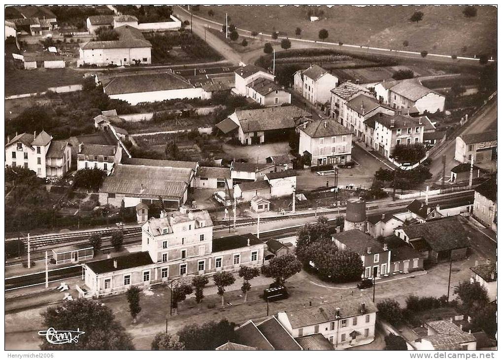 Belleville Sur Saone , Vue Aérienne Quartier De La Gare, Ed Combier - Belleville Sur Saone