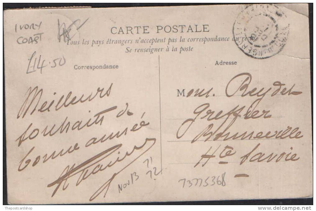 CPA AFRIQUE  - COTE D'IVOIRE -COLONIES FRANCAISES BINGERVILLE BORDS DE LA LAGUNE - Ivory Coast