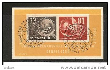 DSP557/ DEBRIA 1950, Mi. Block 7. Sonderstempel Leipzig  O - 1950-1970