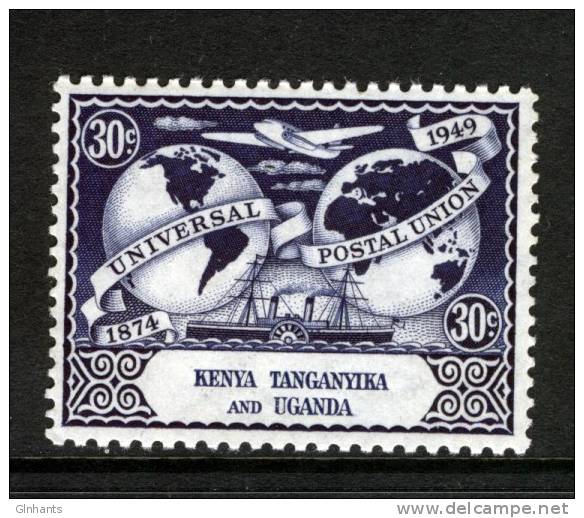KENYA UGANDA TANGANYIKA KUT - 1949 UPU 75th ANNIVERSARY 30c FINE MNH ** - U.P.U.