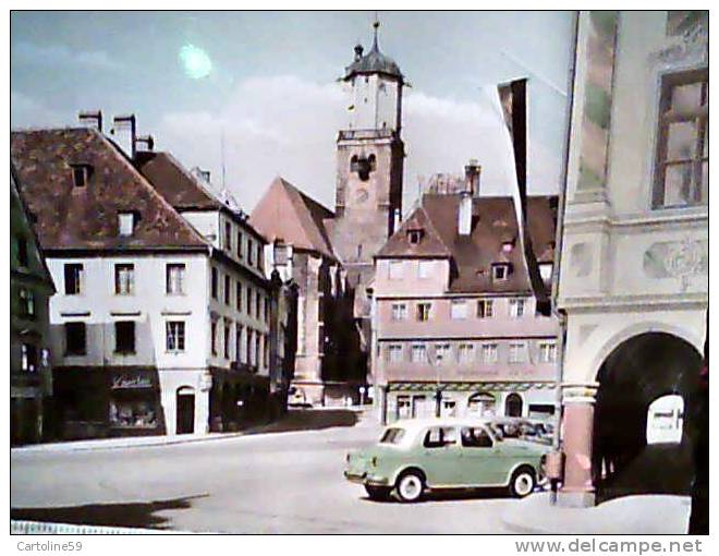 GERMANY ALEMAGNE MEMMINGEN  ALLGAU AUTO CAR VB1966 CE8105 - Memmingen