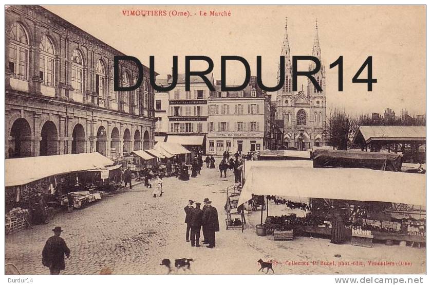 VIMOUTIERS ( Orne).  Le Marché  ( P. Bunel) - Vimoutiers