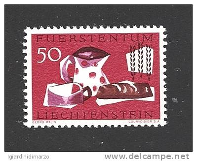 LIECHTENSTEIN - 1963 - Campagna Contro La Fame - Valore Nuovo S.t.l. Da 50 R. - In Ottime Condizioni. - Unused Stamps