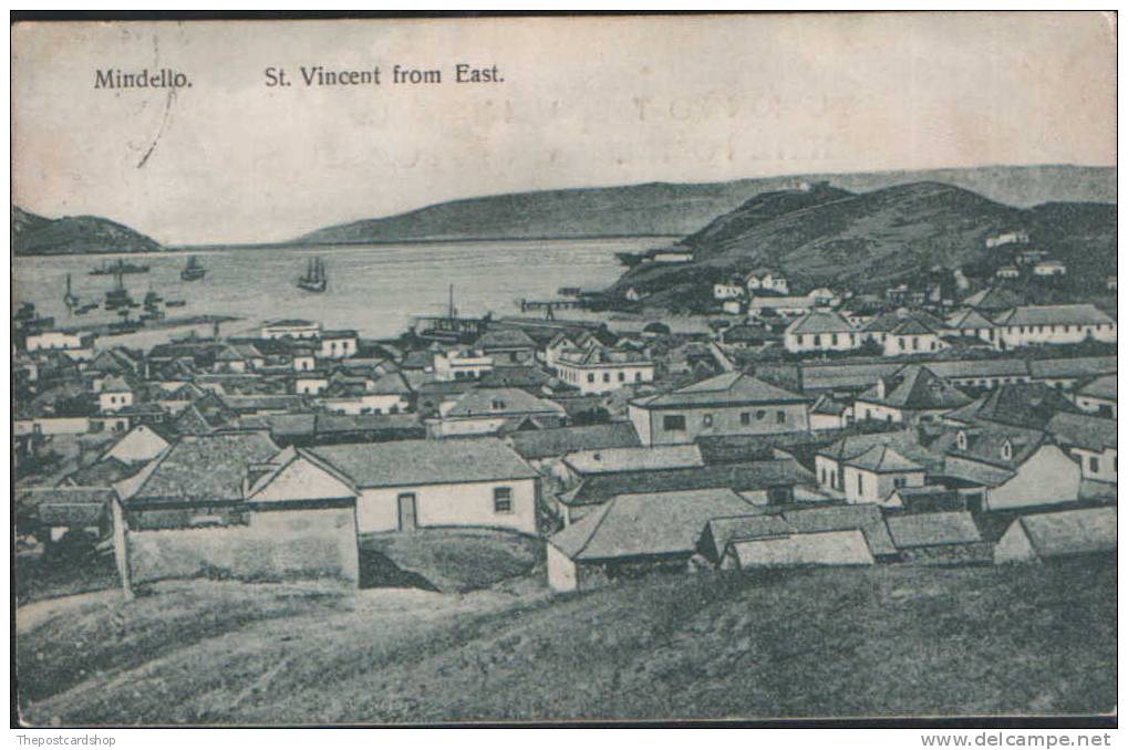 CPA CAP VERT CAPE VERDE MINDELLO STREET ST. VINCENT FROM EAST SAO VICENTE CABO VERDE CAP VERT CPA VOYAGE - Kaapverdische Eilanden