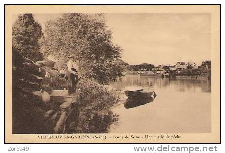 VILLENEUVE LA GARENNE PECHEUR - Villeneuve La Garenne