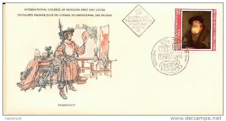 16 TM - FDC - Trésors Des Musées Du Monde - Rembrandt - Portrait D´un Vieillard Barbu - 1978 - Dresde - Musées