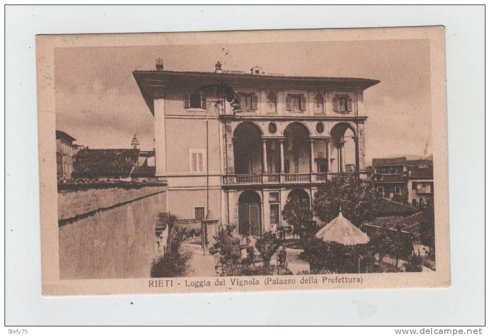 Rieti-loggia Del Vignola -palazzo Prefettura-1928 - Rieti