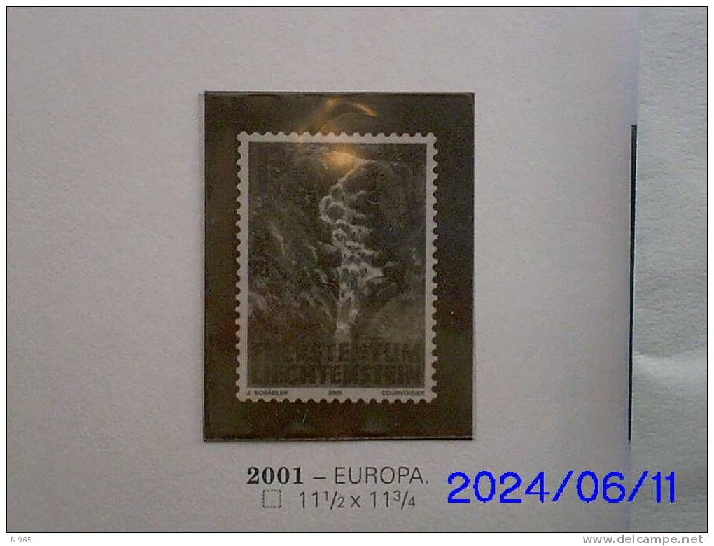 LIECHTENSTEIN - ANNO 2001 - EUROPA - L' ACQUA RICCHEZZA NATURALE ** MNH - Nuevos