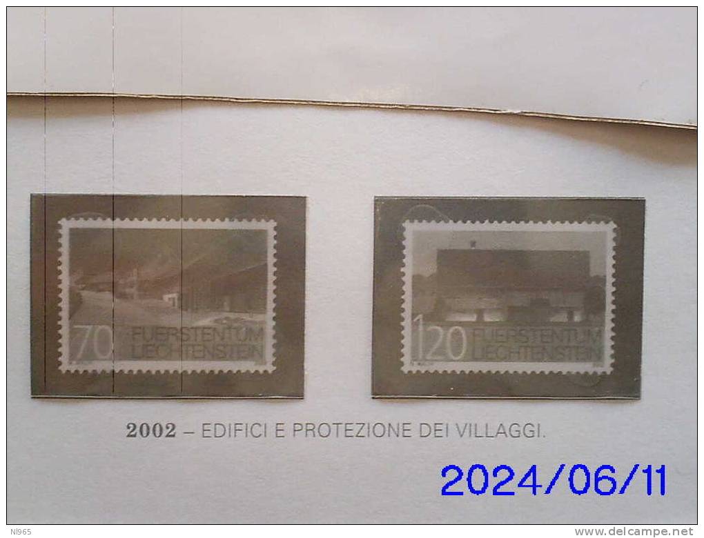 LIECHTENSTEIN - ANNO 2002 - EDIFICI  MAUREN  ** MNH - Unused Stamps