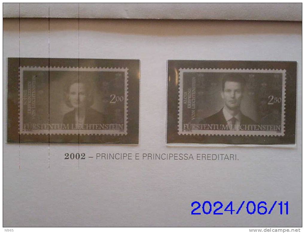 LIECHTENSTEIN - ANNO 2002 - PRINCIPI EREDITARI ** MNH - Unused Stamps