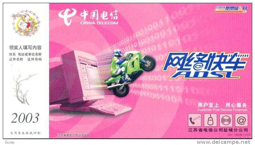 Motorbike   ,     Prepaid Card , Postal Stationery - Motorbikes